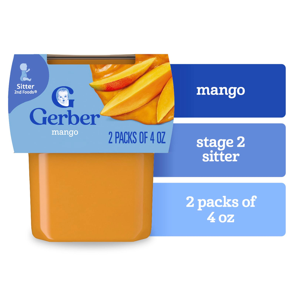 Gerber, 2nd Foods®, Sutter, манго, 2 упаковки по 113 г (4 унции)