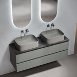 Sancos Столешница для ванной комнаты из керамогранита SANCOS Black Sky 1400х460 без отверстия под смеситель, арт.TT140A1