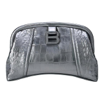 Balenciaga Editor Clutch Xs Silver Metallized