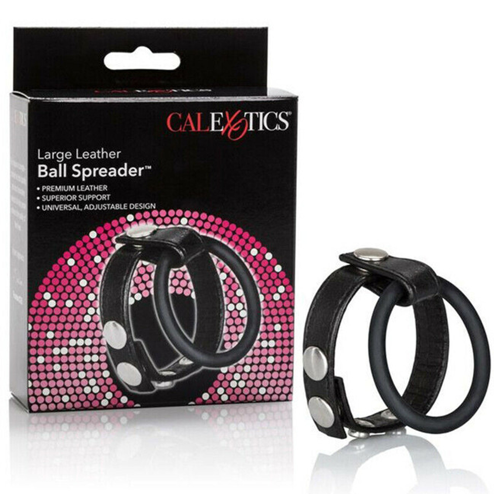 Эрекционное кольцо на член и мошонку BALL SPREADER (Цвет: черный)