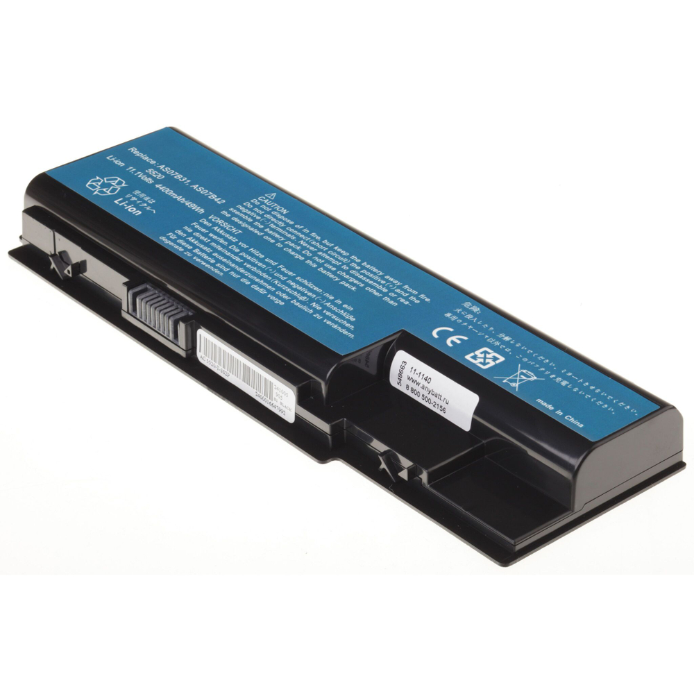 Аккумулятор AnyBatt 4400mAh для ноутбука Acer AS07B31, AS07B41, AS07B42, AS07B51 (11.1V)