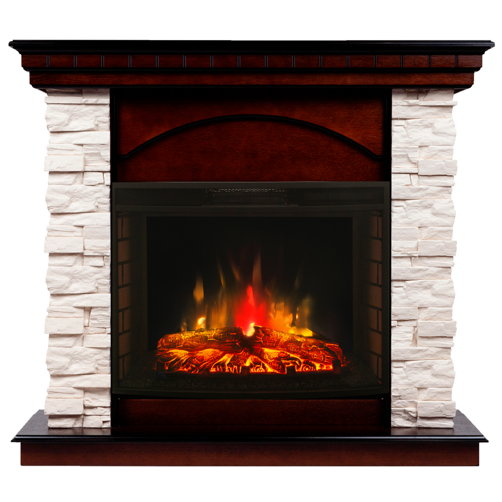 Каминокомплект Real Flame Elford AO с очагом Evrika 25,5