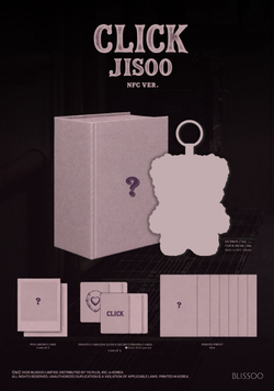 Альбом JISOO - CLICK Single Album CLICK BABY BEAR NFC Version