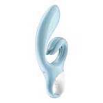 Голубой вибратор-кролик 21,2см Satisfyer Love me