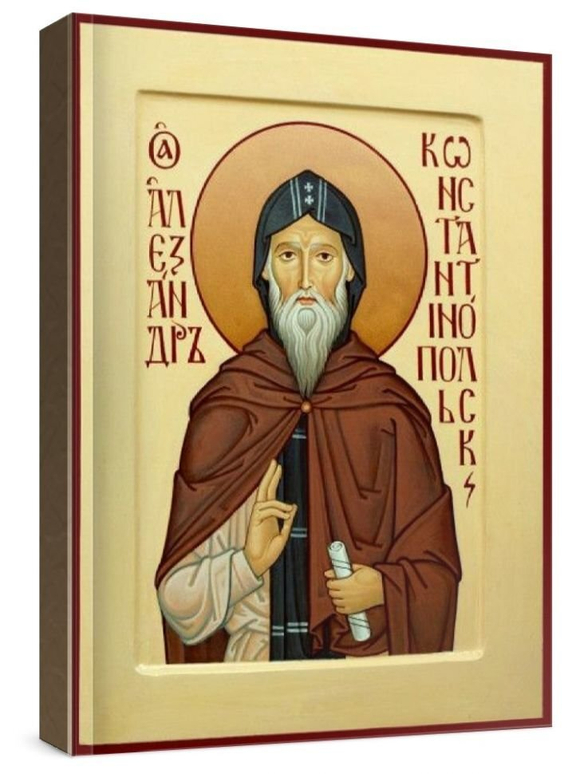 Александр Константинопольский (рукописная икона)