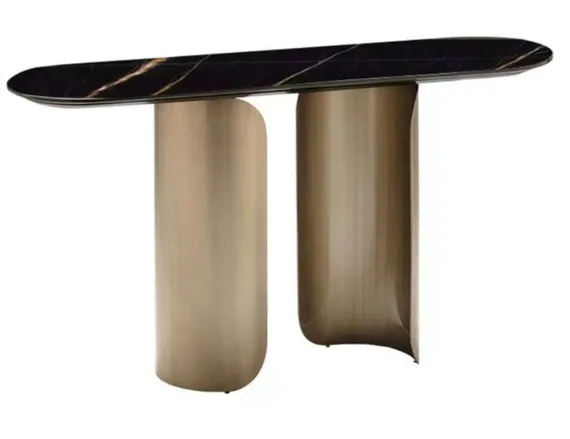 Консоль Leadi, 120х40 см, черная керамика