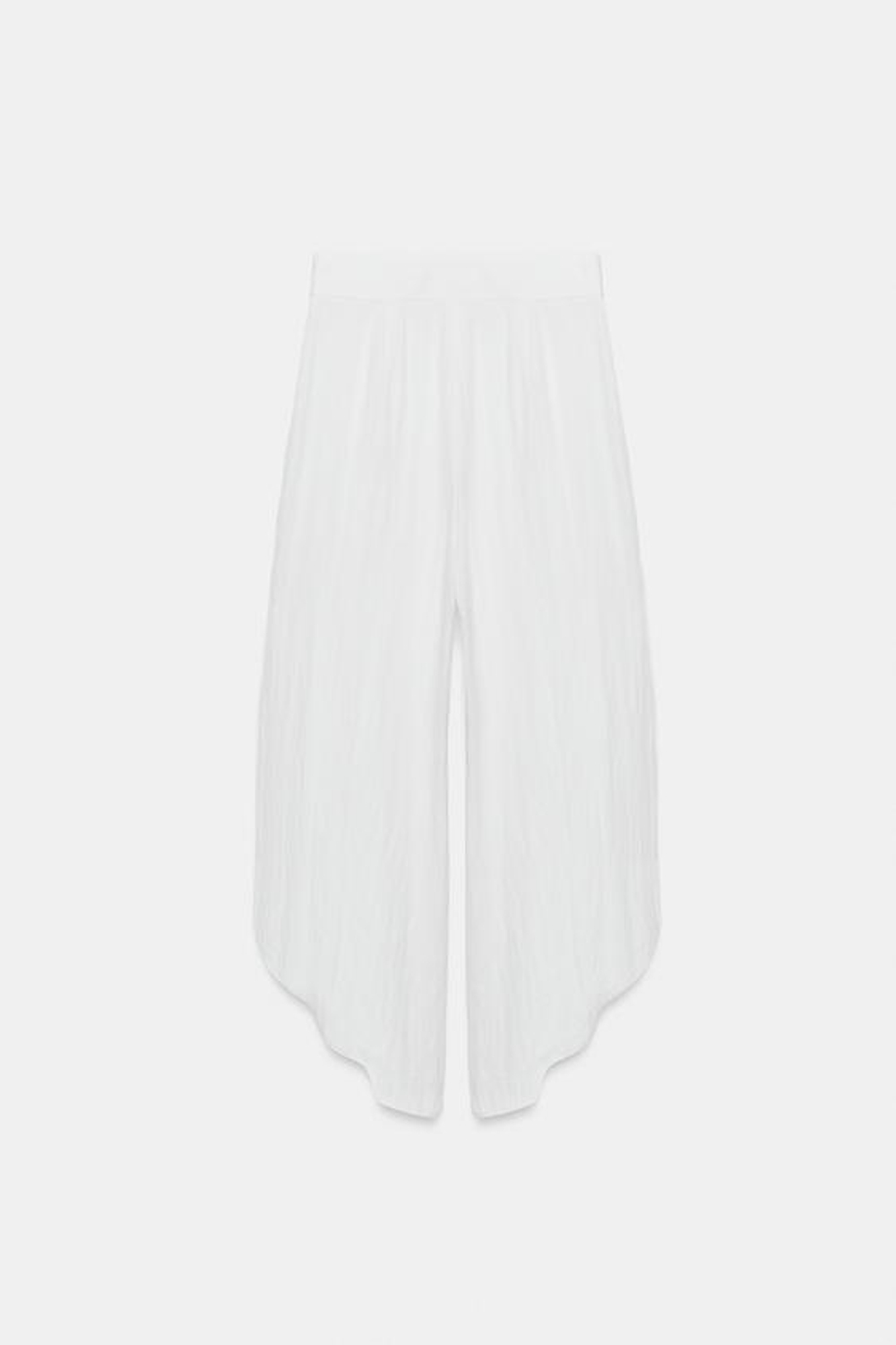 ZARA БРЮКИ С РАЗРЕЗАМИ — ZW COLLECTION, ЖЕЛТОВАТО-БЕЛЫЙ