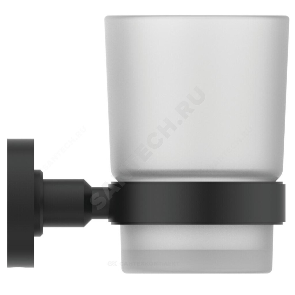 Стакан с держателем IOM черный матовый Ideal Standard A9120XG