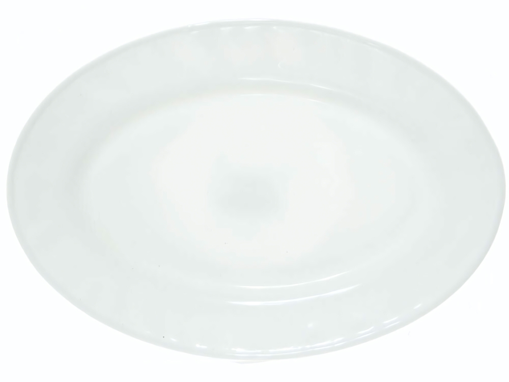 Блюдо овальное 20см*14см WHITE (50235)