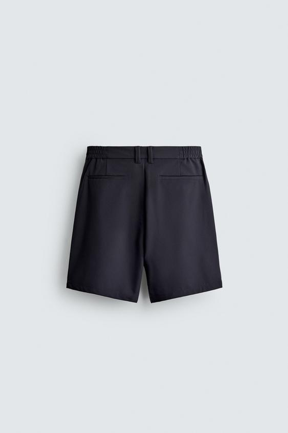 ZARA КОМФОРТНЫЕ ТЕХНОЛОГИЧНЫЕ ШОРТЫ, МОРСКОЙ СИНИЙ