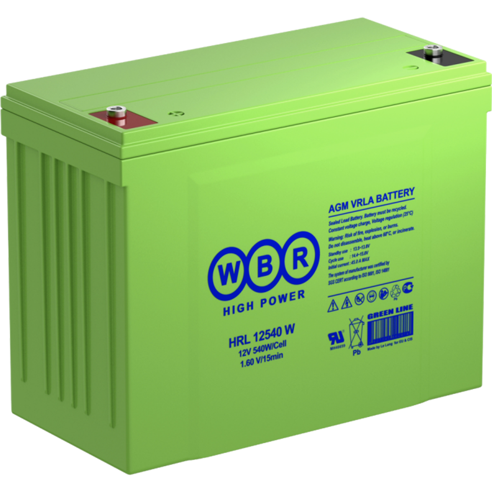 Аккумулятор WBR HRL12540W - AGM ( 12В / Ач )