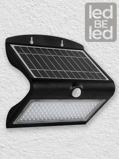 Уличный светильник на солнечной батарее с датчиком движения и света ledBEled 8W 850LM 6000К/6000К, настенный светодиодный фонарь