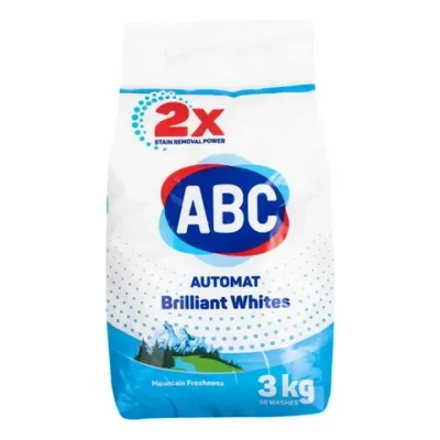 Порошок для стирки белья ABC Свежесть гор 3кг