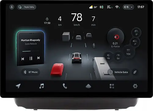 Магнитола для Hyundai iХ35, Tucson 2 2009-2015 (штатный усилитель, прямое подключение, рамка 10) - Teyes CC4-PRO монитор 13" 2K QLED на Android 13, Быстрейшая, Snapdragon 778G, ИИ, CarPlay, DSP, 4G SIM-слот