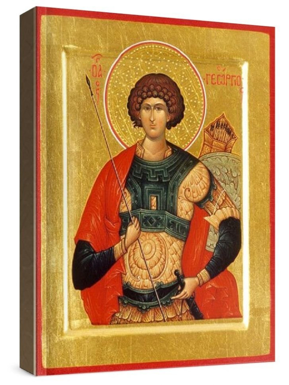 Георгий Победоносец (рукописная икона)