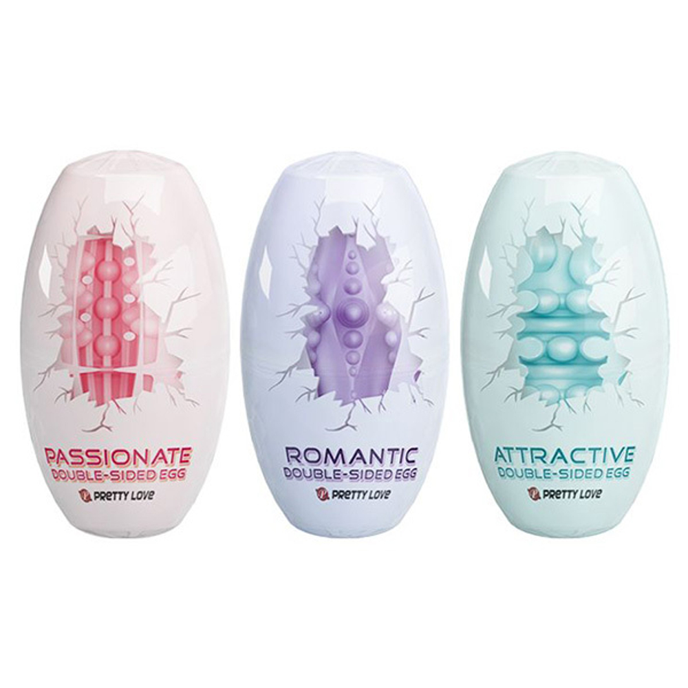 Набор из 15 мини-мастурбаторов 8,6см Pretty Love Fantastic Egg Hard Boiled BI-014832H