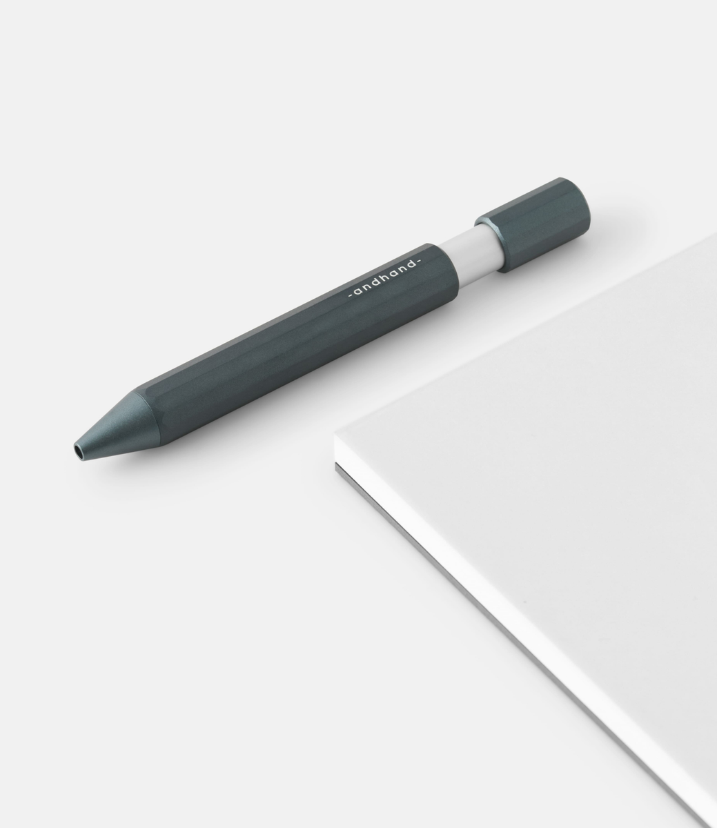 Andhand Aspect Retractable Pen Slate Grey — ручка-роллер из алюминия