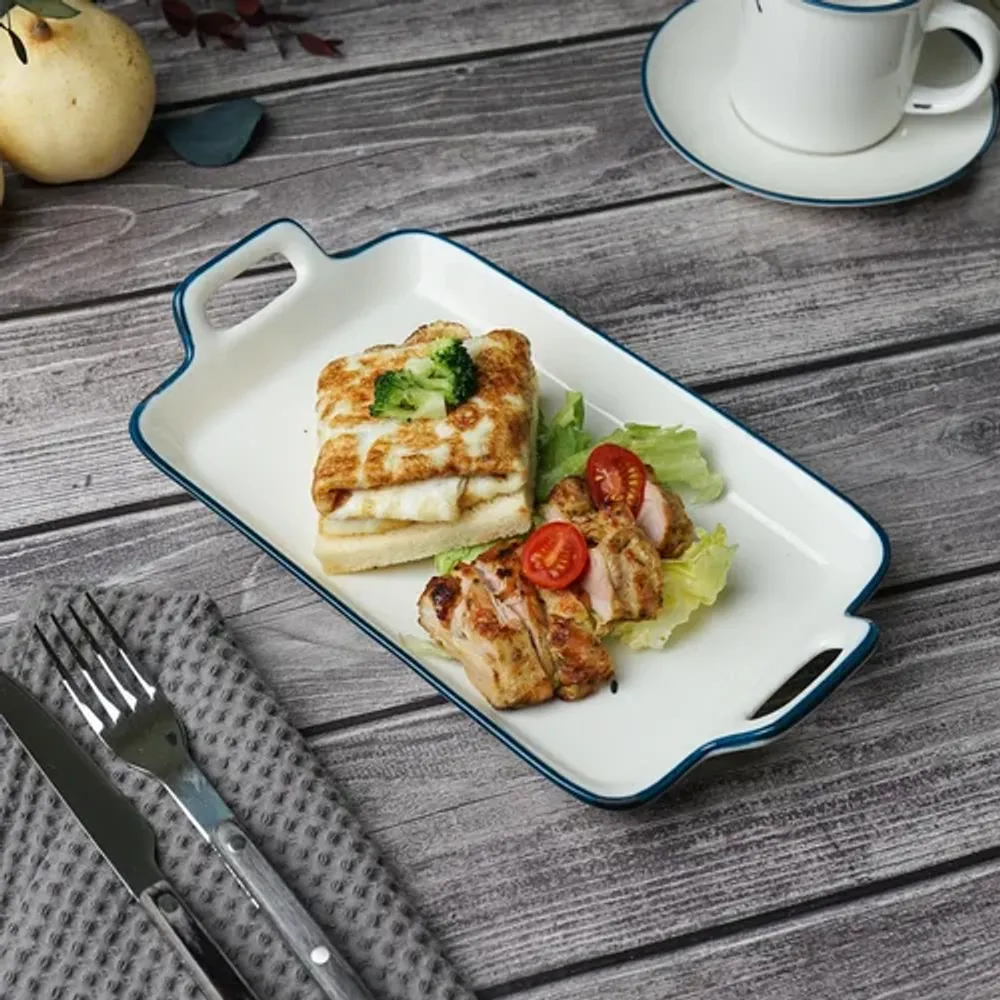 Блюдо прямоугольное 28,7*16,4 см h2,8 см 560 мл с ручками Bakery Fusion P.L. Proff Cuisine [6]