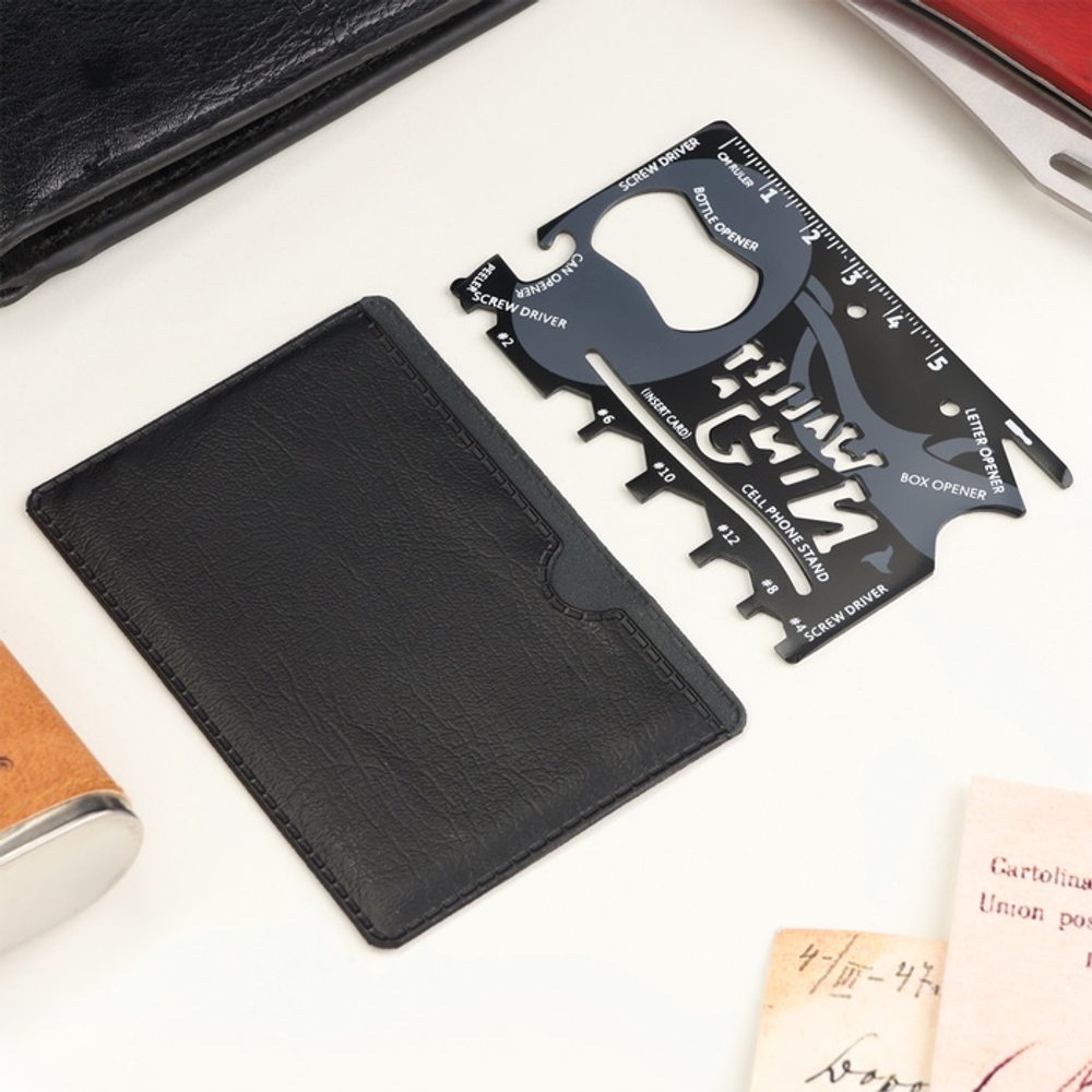 Карта выживания Wallet ninja, 0.5×5.5×8.5 см, в чехле