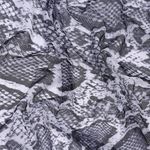 Сетка бельевая эластичная 100 г/м², шир.160 см / 50 метров, принт Питон.SZ025816 цв.белый+черный /SZ025816.19/