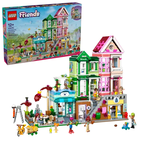 Конструктор LEGO Friends 42670 Апартаменты и магазины в Хартлейк-Сити