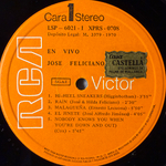 José Feliciano ‎– En Vivo - José Feliciano En Concierto En El London Palladium 2LP (Испания 1970г.)