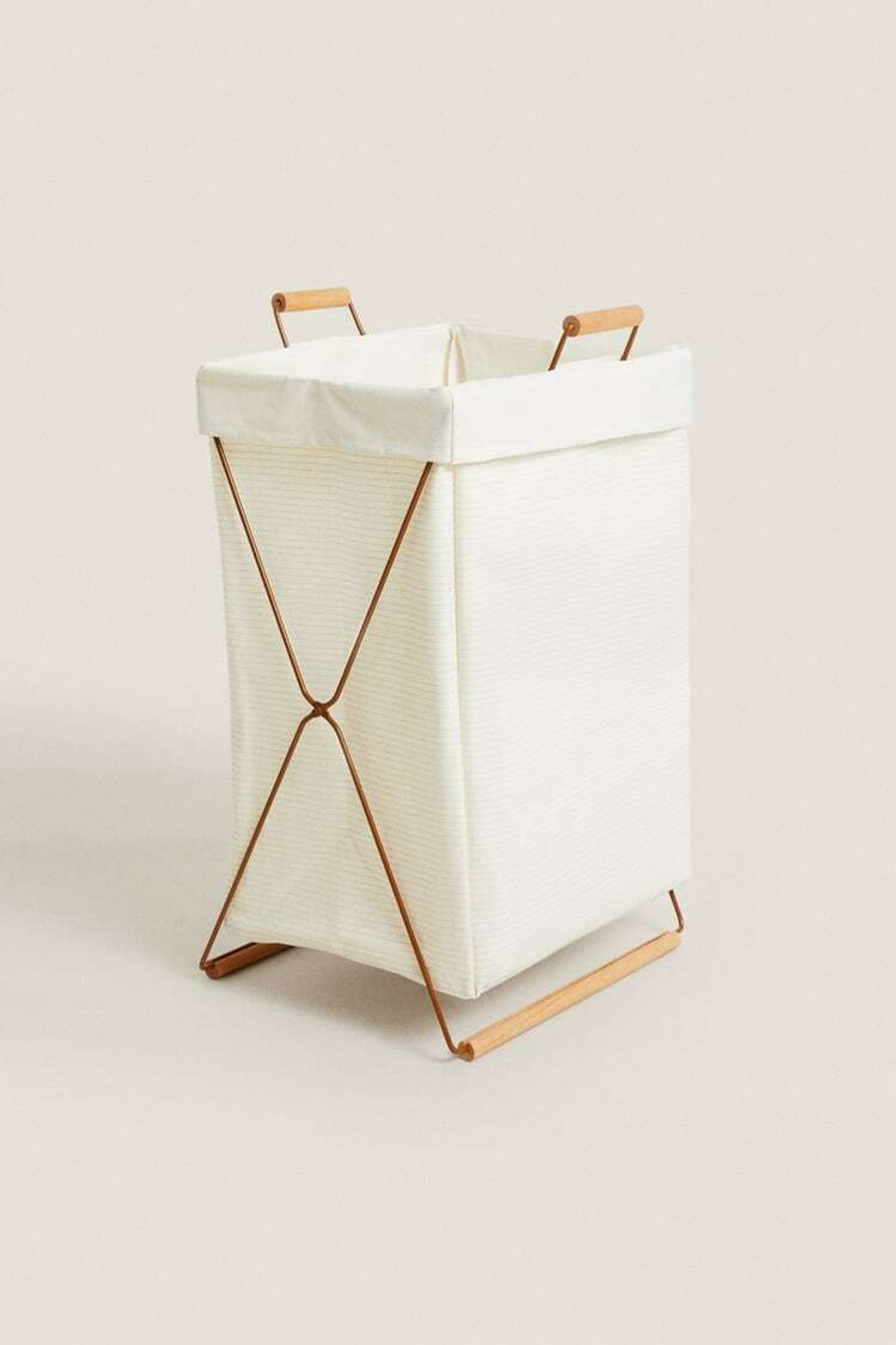 ZARA HOME СКЛАДНАЯ КОРЗИНА ДЛЯ БЕЛЬЯ, РАЗНОЦВЕТНЫЙ