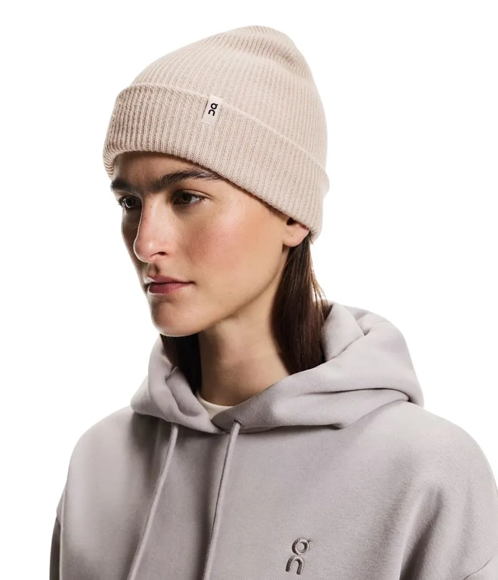 Шапка зимняя On Merino Beanie - oat