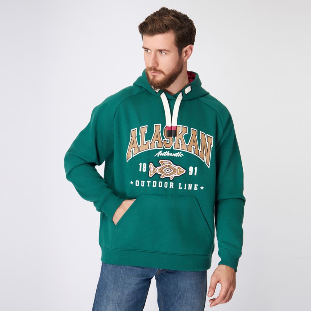 Толстовка Alaskan Promo Hoodie зеленый  M