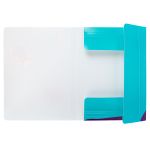 Папка на резинке A5 LRF-07 450 мкм 25 мм, песок, 6 шт, 02-Коты, Лео LRF-07