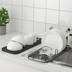 IKEA LILLHAVET (ИКЕА ЛИЛЛХАВЕТ) — Многофункциональная сушилка для кастрюль, антрацит, фото 3