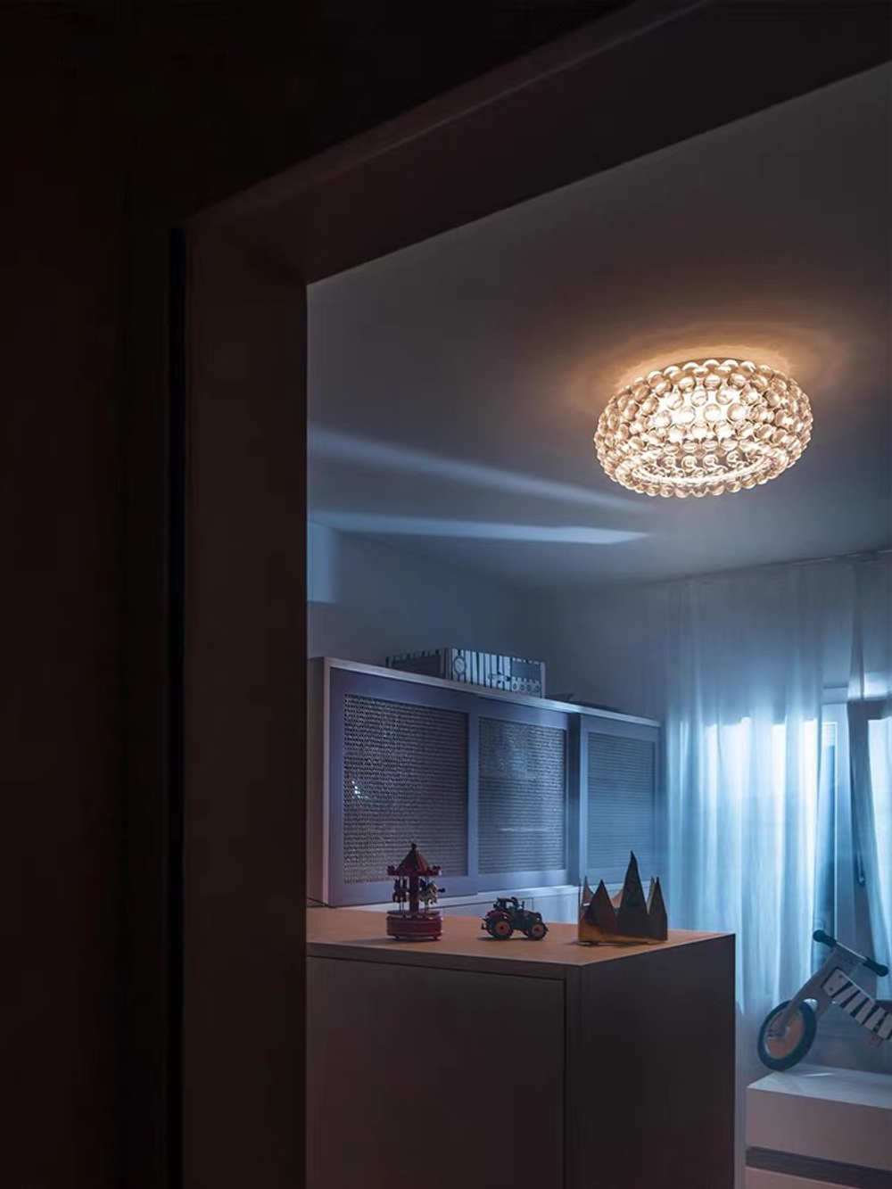 Ceiling design lamp CABOCHE piccola by Foscarini (Clear)