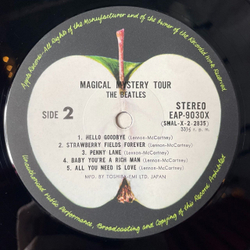 Винтажная виниловая пластинка LP The Beatles Magical Mystery Tour (Japan 1973) (Obi, Booklet) Am The Walrus