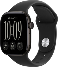 Apple Watch Series 12, 46 mm, GPS, Black Aluminum, Black Sport Band, M/L