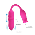 Розовый стимулятор 24,5см Pretty Love Nobikuma BI-300011