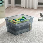 Ящик для хранения IKEA TROFAST (ТРУФАСТ), Серо-синий, 42x30x23 см