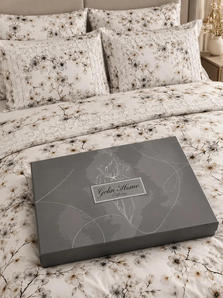 Gelin Home КПБ 6 пр. ZENAN бежевый цвет пододеяльник 200*220, простынь 240*260, наволочки 50*70 2шт, декоративные наволочки 50*70 2шт GLNN545 — фото 3