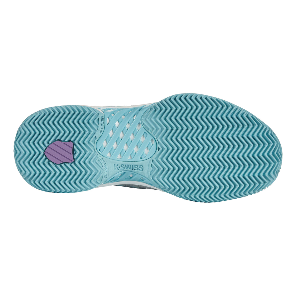 Женские теннисные кроссовки K-Swiss Hypercourt Express 2 Clay Court Shoe Women - White, Light Blue