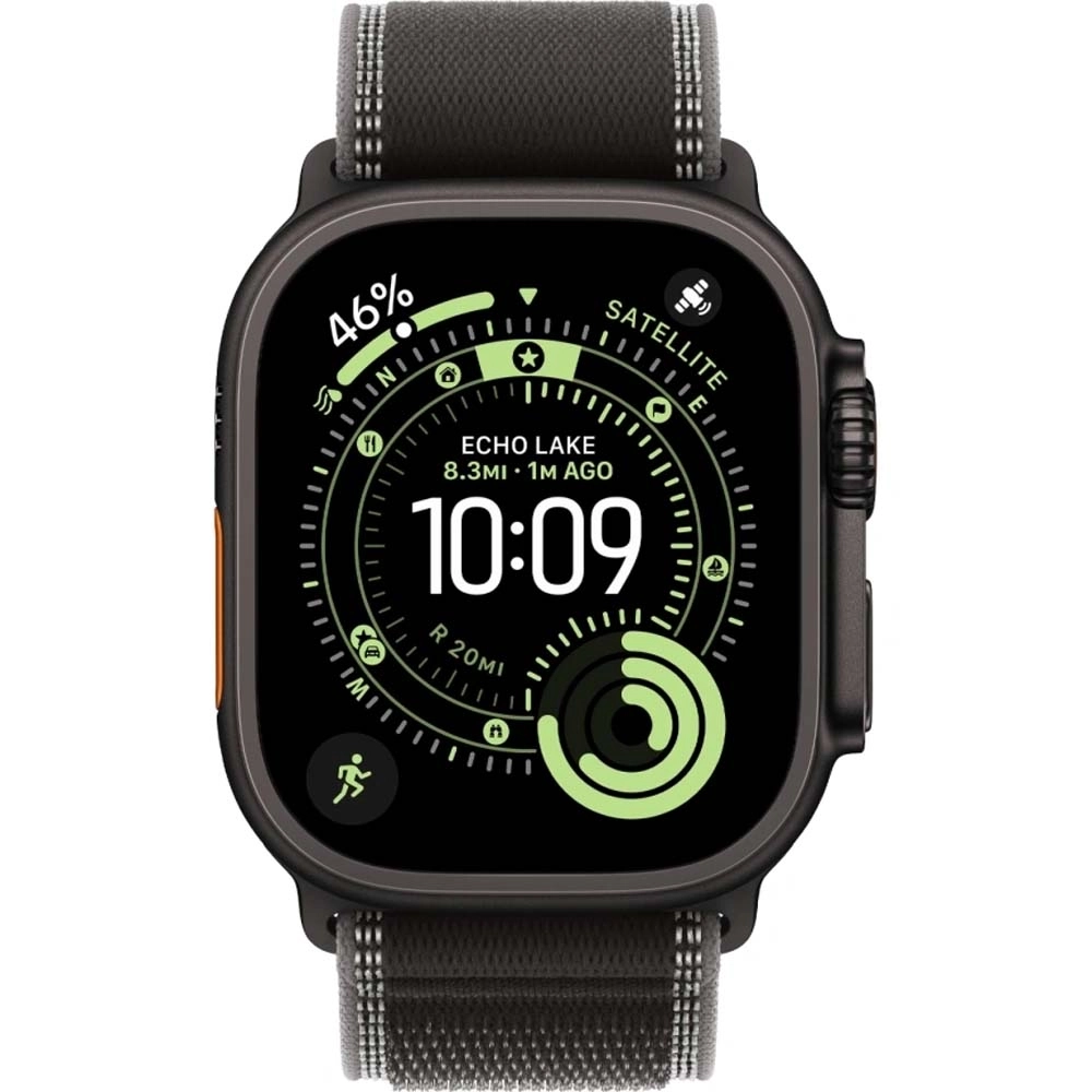 Смарт-часы Apple Watch Ultra 3 49 mm Black Titanium case | ремешок Trail Loop | Black/Charcoal, S/M