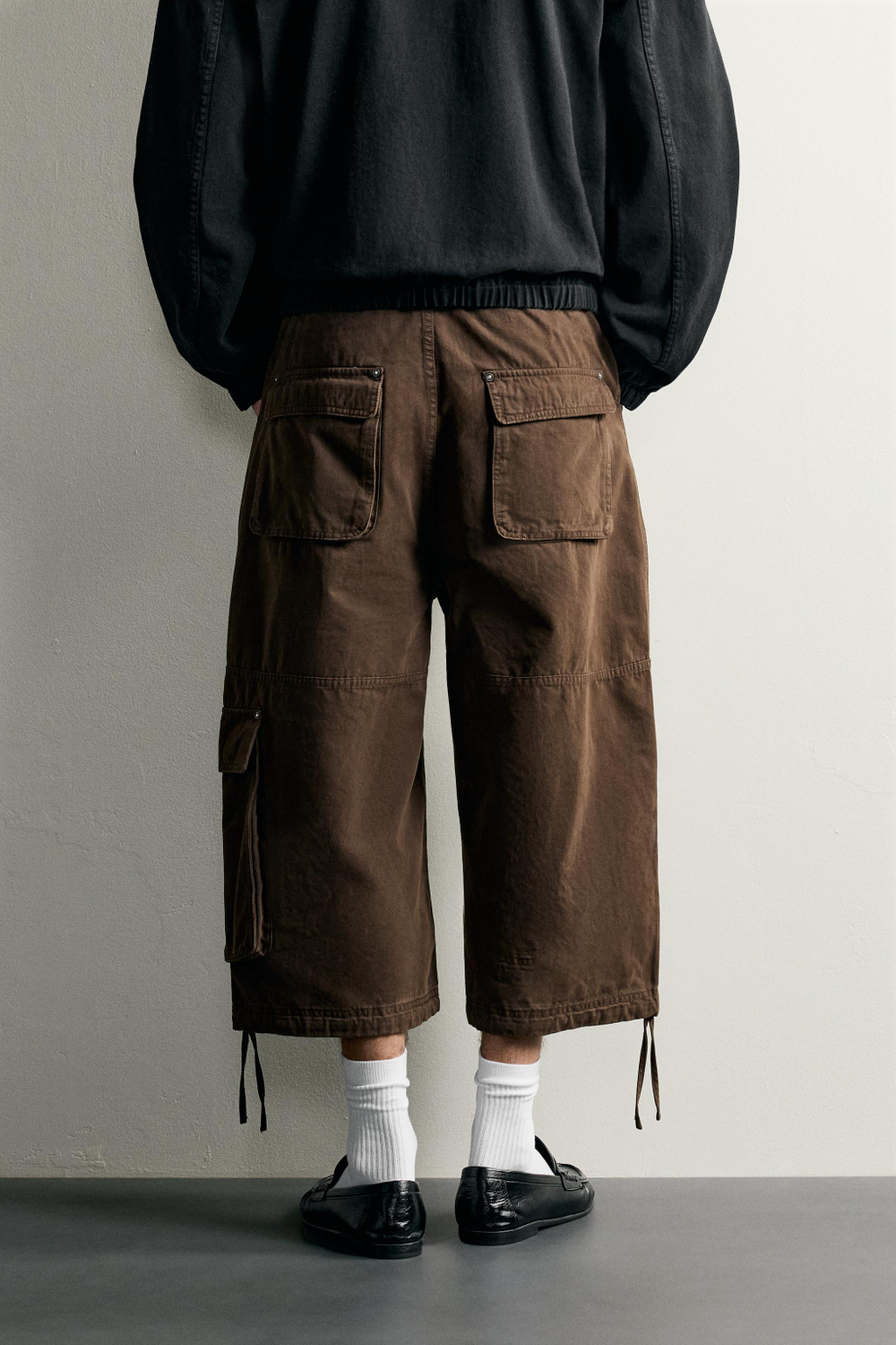 ДЖИНСОВЫЕ ШОРТЫ КАРГО RELAXED FIT — ZARA
