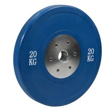 Диск профессиональный обрезиненный (цветной) D51 мм PROFI-FIT 20 кг