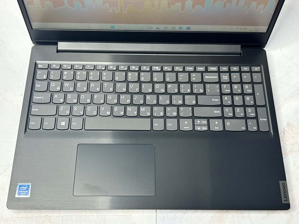 Ноутбук Lenovo IdeaPad S145-15IGM (81MX0067RU) 15.6"/Intel Pentium N5000/RAM 4GB/SSD 256 ГБ/Intel UHD Graphics 605/1366x768/Windows 11/Подсветка кл-ры: нет/черный. Состояние: C1