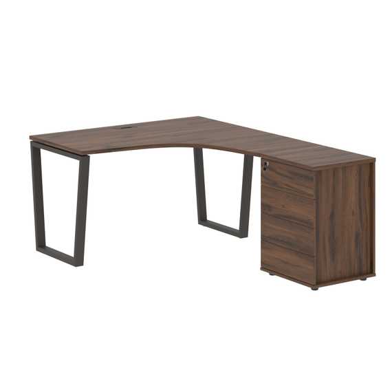 Стол эргономичный с тумбой EVCET 1318(R) 1360х1880х750 EDIS