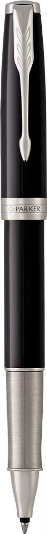 Ручка роллер Parker Sonnet  Lacquer Deep Black CT, стержень: F, цвет чернил: black, в подарочной упаковке