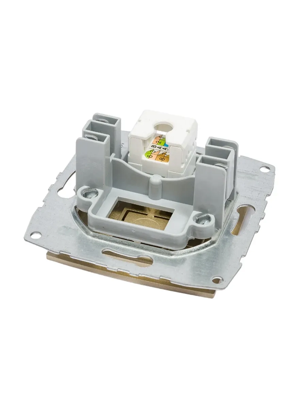 Механизм компьютерной розетки Rj45 Cat6 титан