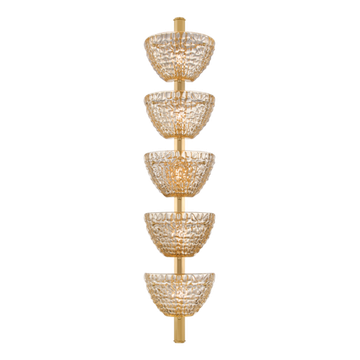 Corbett Davos Wall Sconce, 27 cm, Vintage Brass