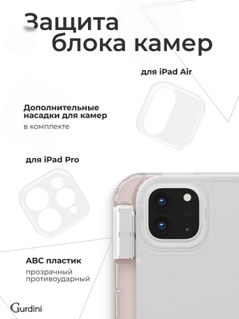 Чехол книжка для Air 4/5/6 (10,9")/iPad Pro 11"(2,3,4 gen) Gurdini Origami Case Розовый