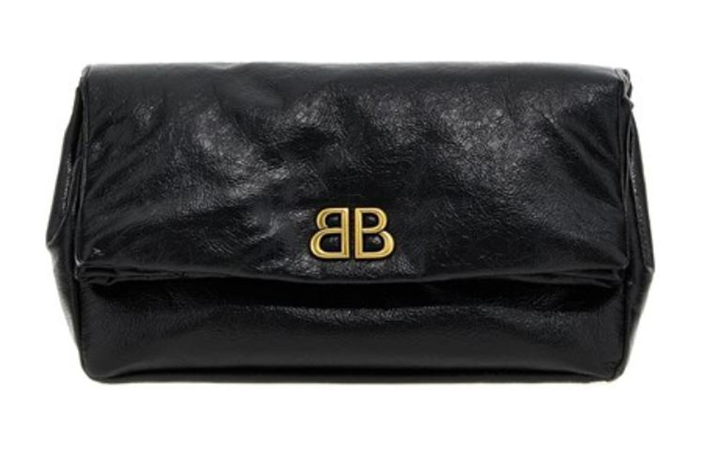 Balenciaga Monaco Bb Monogram Clutch Bag