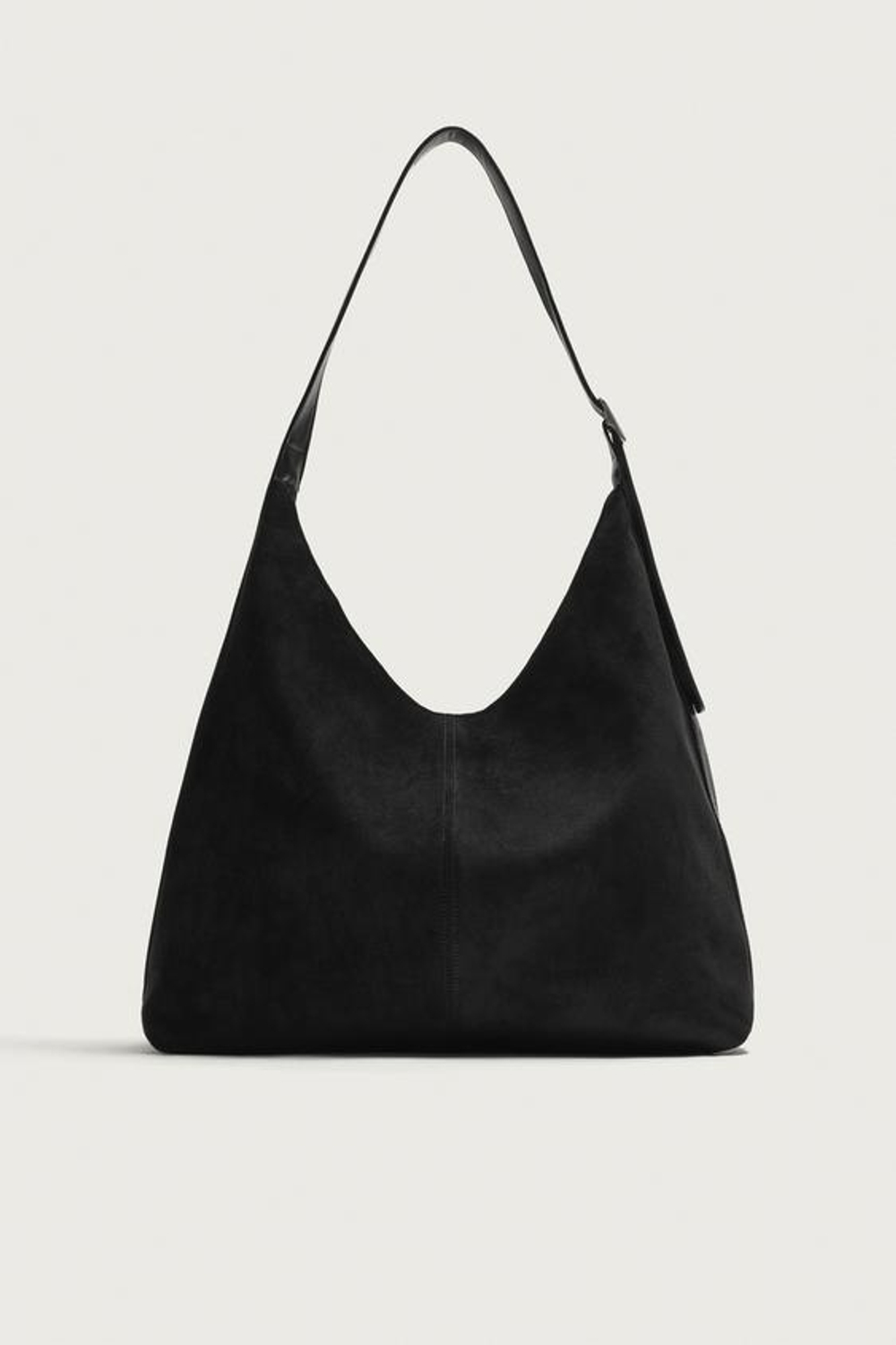 ZARA ОДНОТОННАЯ СУМКА-ШОПЕР, ЧЕРНЫЙ