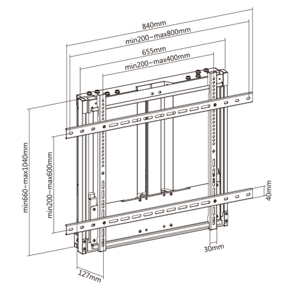 Крепление для дисплея настенное Wize FH70A